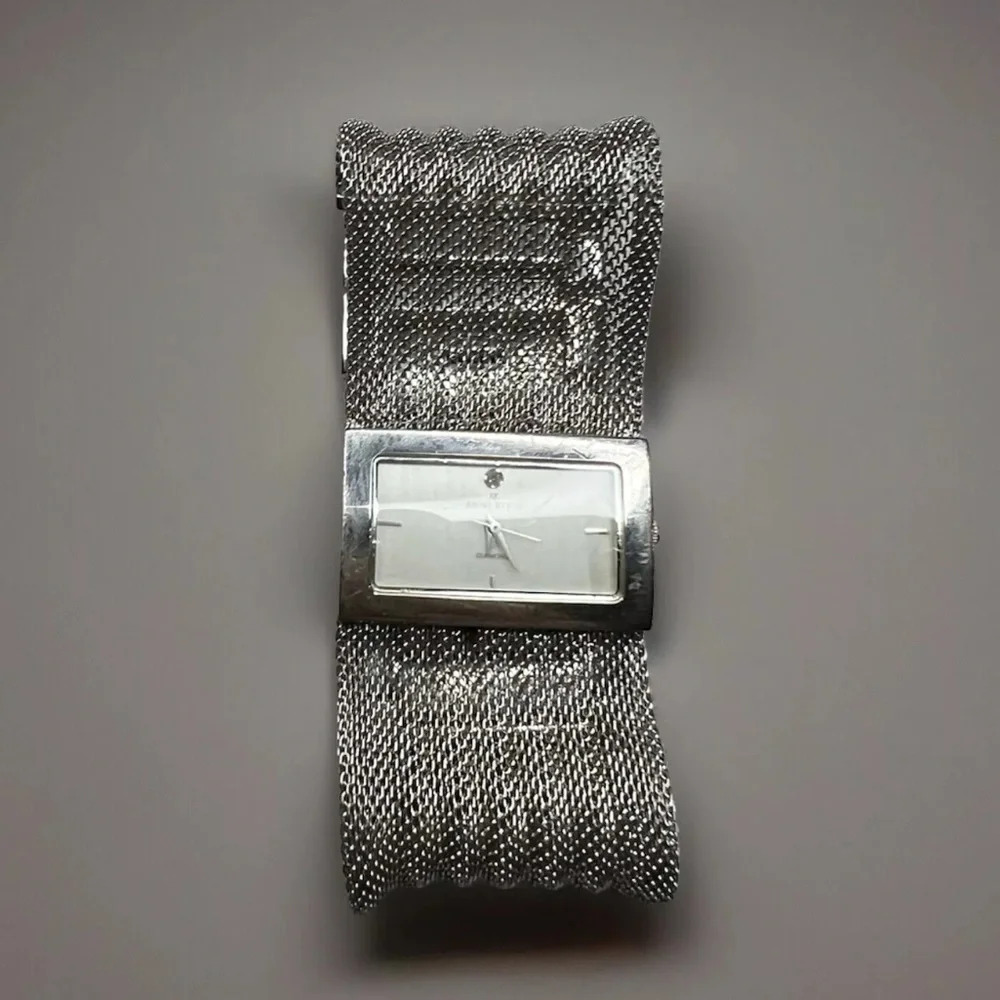 Women’s Anne Klein Silver Tone Metal Mesh Watch